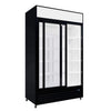 Empire Double Door Display Cooler Sliding – B Energy Rated Commercial Fridge with Merchandising Canopy | CL-690B Upright Double Glass Door Chillers Empire