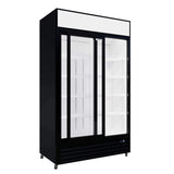 Empire Double Door Display Cooler Sliding – B Energy Rated Commercial Fridge with Merchandising Canopy | CL-690B Upright Double Glass Door Chillers Empire