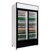 Empire Double Door Display Cooler Sliding – B Energy Rated Commercial Fridge with Merchandising Canopy | CL-690B - Graded Item