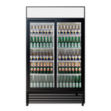 Empire Double Door Display Cooler Sliding – B Energy Rated Commercial Fridge with Merchandising Canopy | CL-690B - Graded Item