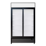 Empire Double Door Display Cooler Sliding – B Energy Rated Commercial Fridge with Merchandising Canopy | CL-690B - Graded Item