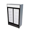 Empire Double Door Display Cooler Sliding – Commercial Fridge with Merchandising Canopy | CL-690B Upright Double Glass Door Chillers Empire