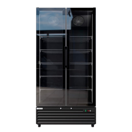 Empire Double Door Upright Back Bar Bottle Cooler – Commercial Display Fridge | CL-800W Upright Double Door Bottle Coolers Empire
