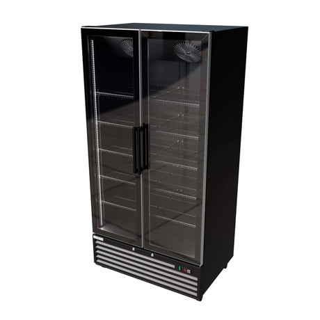 Empire Double Door Upright Back Bar Bottle Cooler – Commercial Display Fridge | CL-800W Upright Double Door Bottle Coolers Empire
