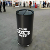 Empire Drinks Can Bottle Dump Impulse Barrel Mobile Cooler Black - EMP-CC77 Single Door Bottle Coolers Empire
