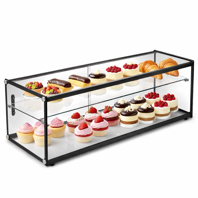 Empire Flat Glass Countertop Display Case – Ambient Commercial Showcase 920mm Wide | EMP-Z120W-C Ambient Display Units Empire