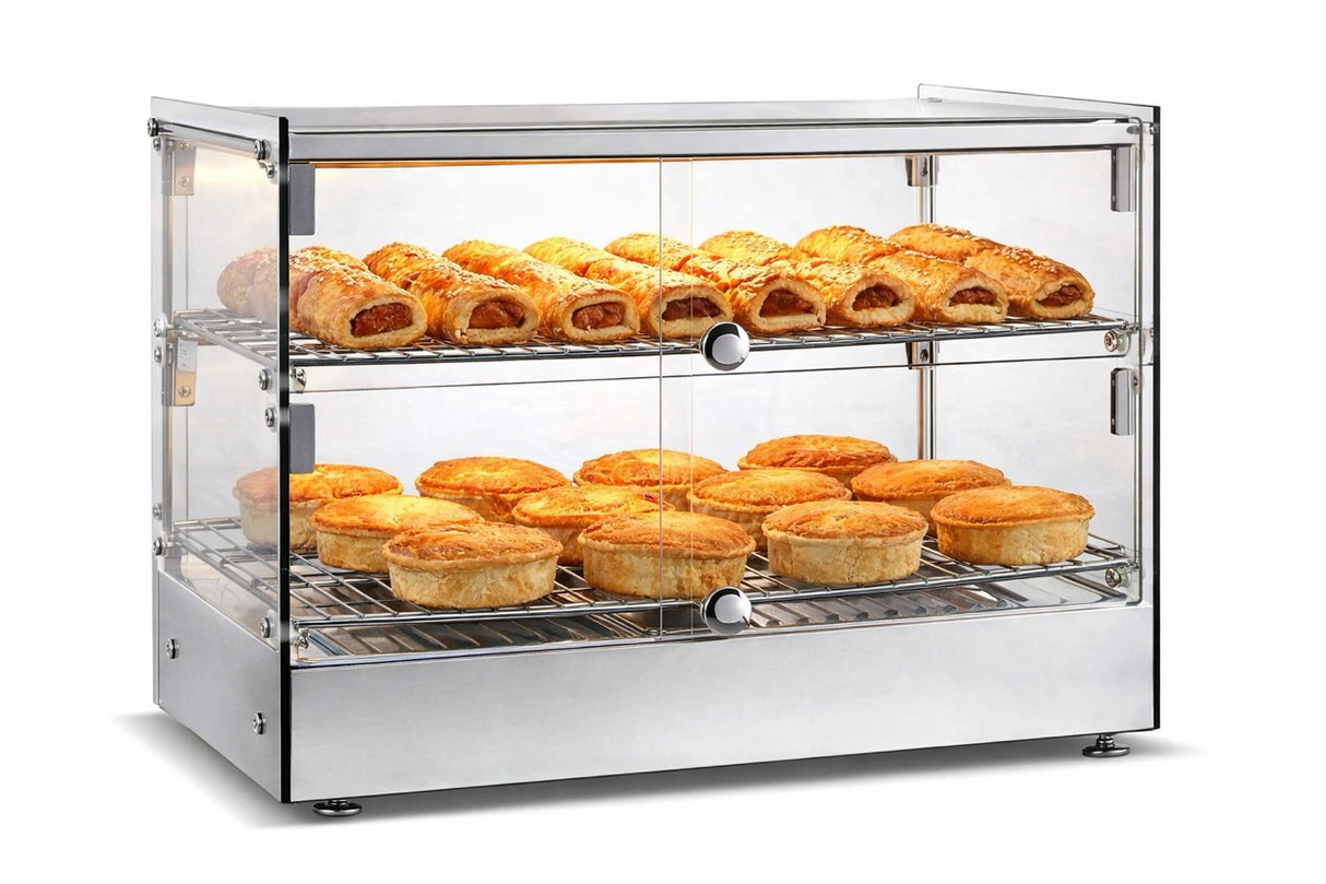 Empire Heated Countertop Food Display Pie Deli Cabinet 50 Litre - EMP-50-C Pie Display Cabinets Empire