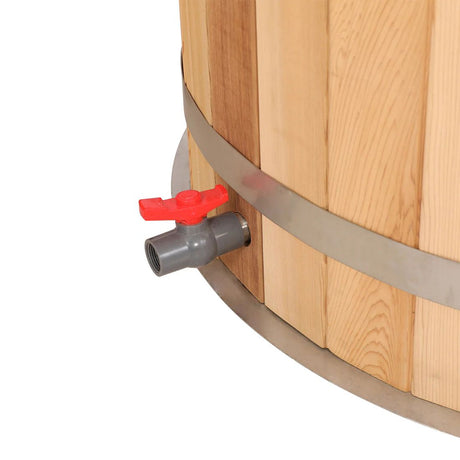 Empire Ice Bath – Cedar Wood Cold Plunge with 304 Stainless Steel Liner & Step Ladder | EMP-IB1 Ice Baths & Cold Plunges Empire