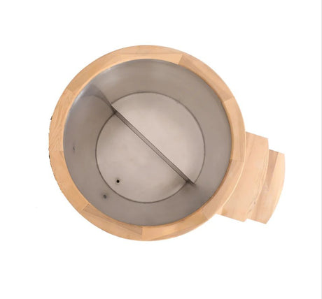 Empire Ice Bath – Cedar Wood Cold Plunge with 304 Stainless Steel Liner & Step Ladder | EMP-IB1 Ice Baths & Cold Plunges Empire