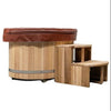 Empire Ice Bath Large – Cedar Wood Cold Plunge with 304 Stainless Steel Liner & Step Ladder | EMP-IB2 Ice Baths & Cold Plunges Empire