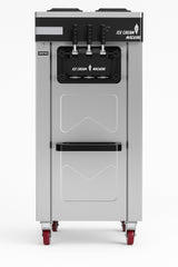 Empire Ice Cream Machine Floor Standing 25 Litre - 2 x 12.5L - Commercial 3 Nozzle Flavour Soft Ice Cream Vending with Air Pump Function | EMP-ICREAM25FS Ice Cream Machines & Makers Empire