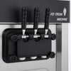 Empire Ice Cream Machine Floor Standing 25 Litre - 2 x 12.5L - Commercial 3 Nozzle Flavour Soft Ice Cream Vending with Air Pump Function | EMP-ICREAM25FS Ice Cream Machines & Makers Empire