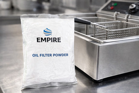 Empire Oil Filter Powder 60 Pack – Antioxidant Fryer Oil Treatment | EMP-OFP Frying Oil Filtration Empire