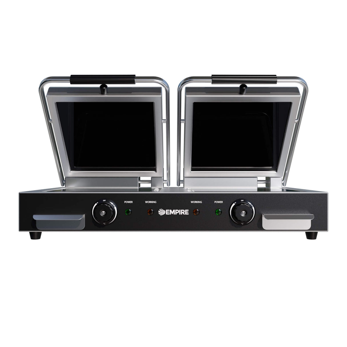 Empire Premium Ceramic Plate Double Contact Panini Grill Flat Top Flat Bottom - EMP-CCG Contact Grills & Panini Makers Empire   