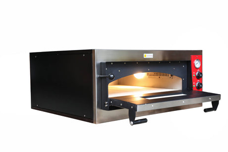 Empire Premium Electric Single Deck Pizza Oven All Refractory Stone Chambers - EMP-SDPOAS