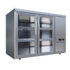 Empire High Capacity Stainless Steel Double Door Bottle Cooler Hinged Undercounter Low Height Side Cooling - CL-305HR - Graded Item Double Door Bottle Coolers Empire
