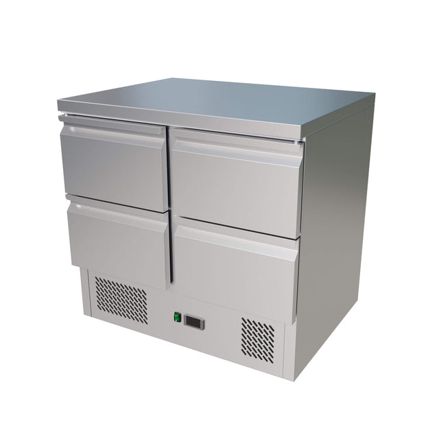 Empire Refrigerated Prep Counter With 4 x Drawers - S901-4D Counter Fridges With Drawers Empire   