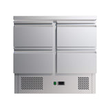 Empire Refrigerated Prep Counter With 4 x Drawers - S901-4D Counter Fridges With Drawers Empire   