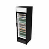 Empire Single Door Display Cooler – B Energy Rated 375L Commercial Fridge with Merchandising Canopy | CL-370 Upright Double Glass Door Chillers Empire