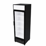 Empire Single Door Display Cooler – B Energy Rated 375L Commercial Fridge with Merchandising Canopy | CL-370 Upright Double Glass Door Chillers Empire