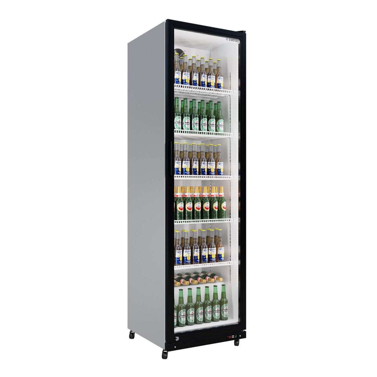 Empire Single Door Upright Display Cooler – Commercial Glass Door Fridge Merchandiser | CL-390 Upright Single Door Bottle Coolers Empire