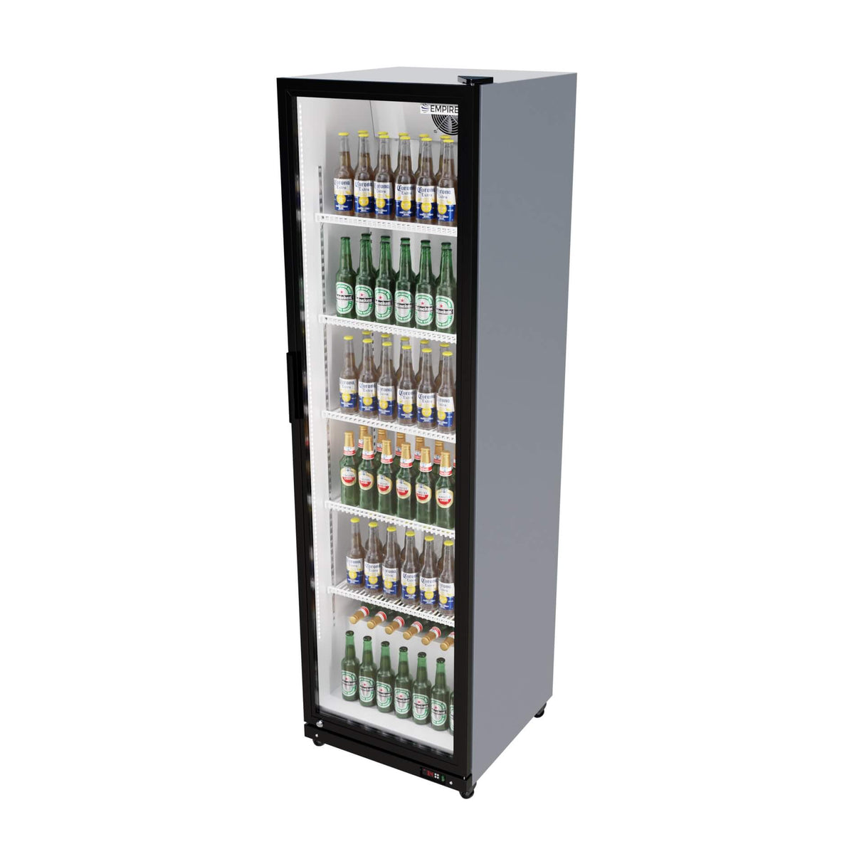 Empire Single Door Upright Display Cooler – Commercial Glass Door Fridge Merchandiser | CL-390 Upright Single Door Bottle Coolers Empire