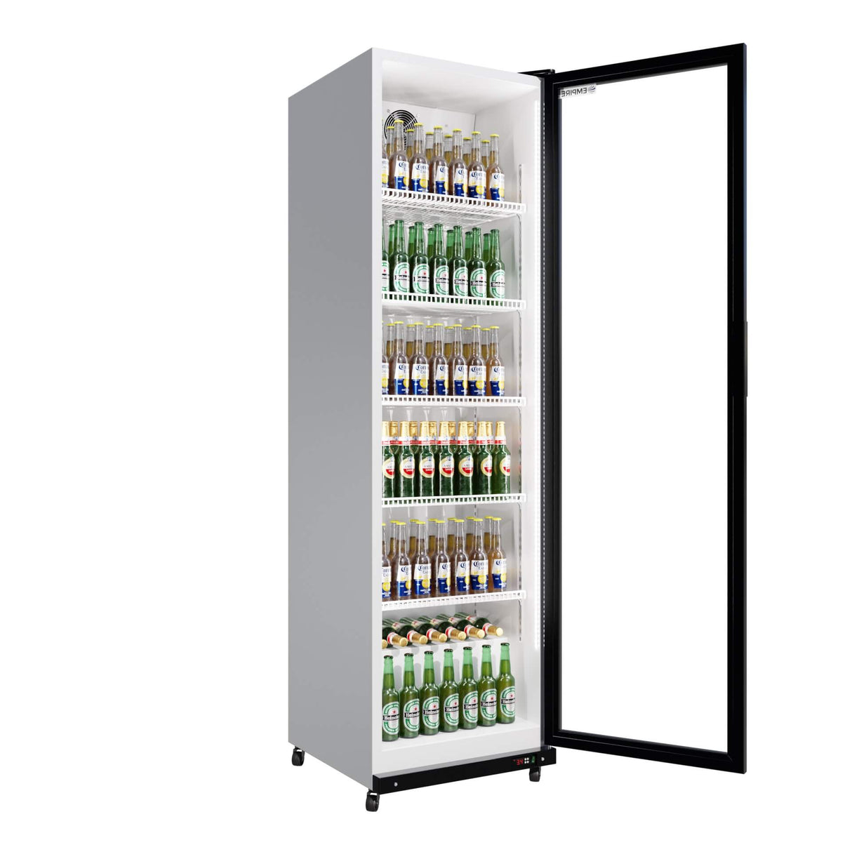 Empire Single Door Upright Display Cooler – Commercial Glass Door Fridge Merchandiser | CL-390 Upright Single Door Bottle Coolers Empire