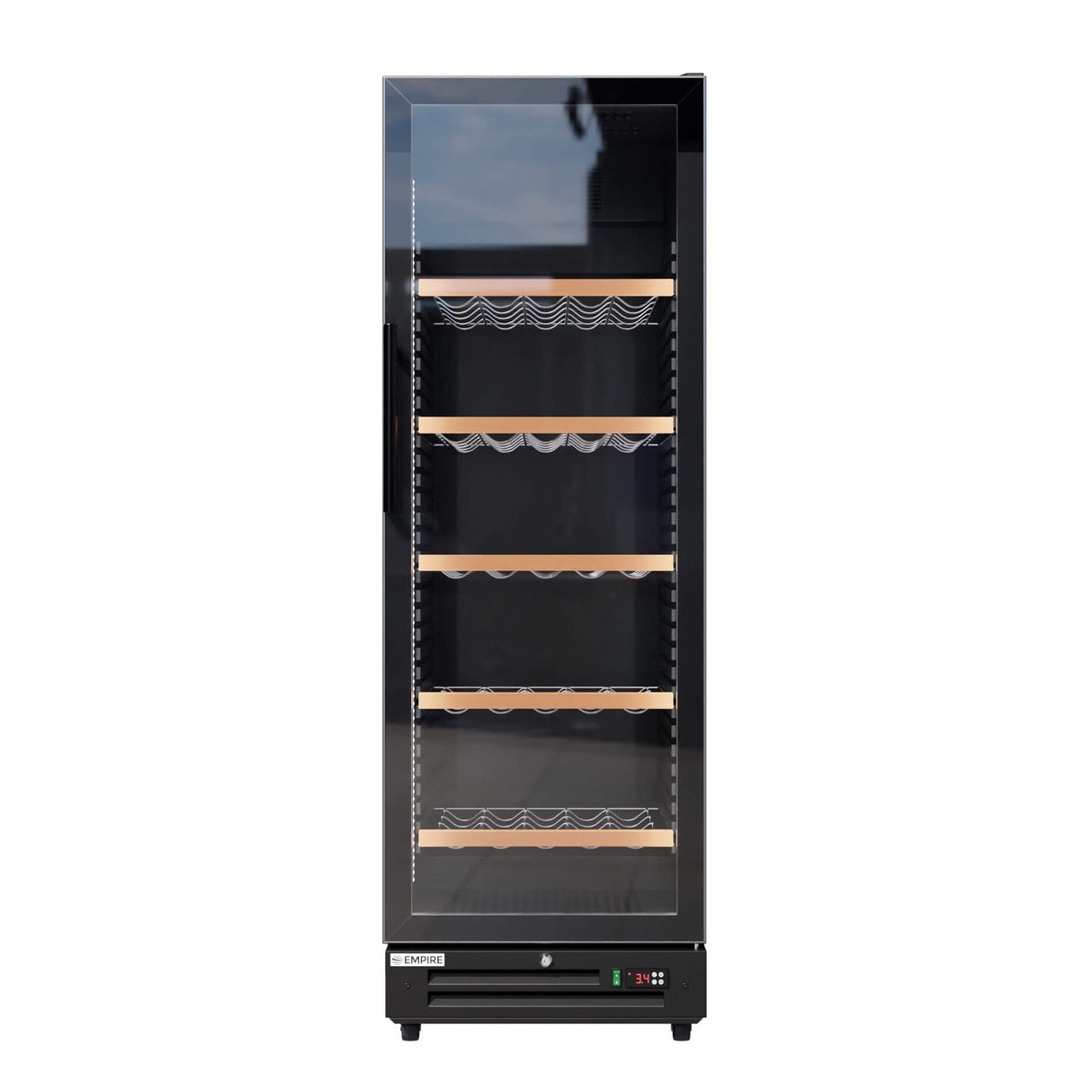 Empire Single Door Upright Wine Cooler – 78 Bottle 360L Commercial Display Fridge | CL-375WD