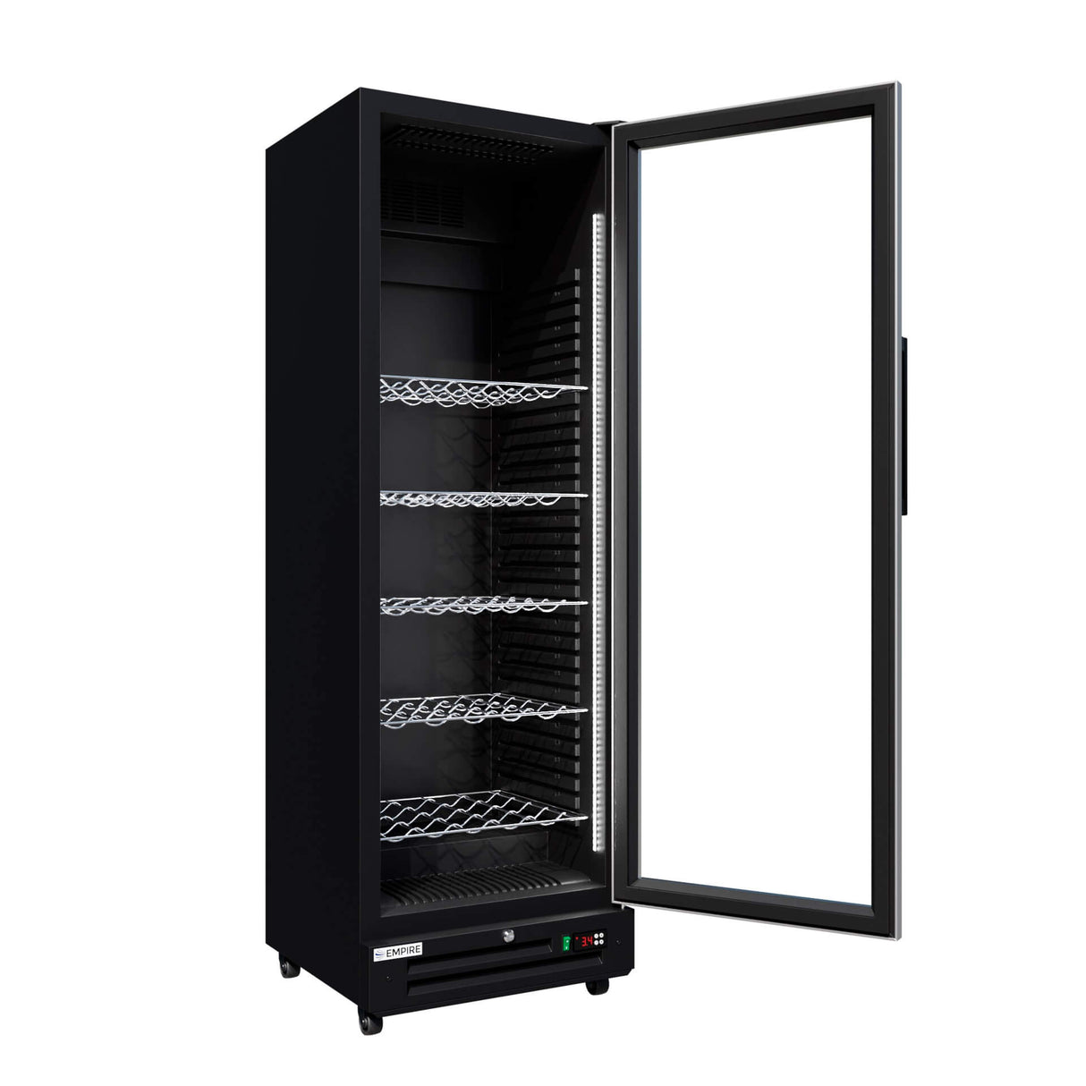 Empire Single Door Upright Wine Cooler – Commercial Display Fridge | CL-375WD Wine Coolers Empire