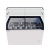 Empire Sliding Curved Glass Lid Display Ice Cream Counter Freezer - 9 x Pans - EMP-CF420QIC-GT - Graded Item Display Chest Freezers Empire