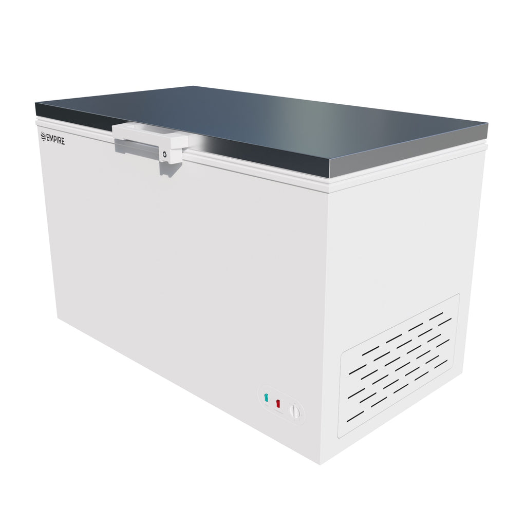 Empire Stainless Steel Lid Commercial Chest Freezer 368 Litre - EMP-CF450-WT Chest Freezers Empire   