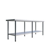 Empire 2100mm Stainless Steel Centre Table with Undershelf Commercial Prep Bench - SSCT-210 Stainless Steel Centre Tables Empire