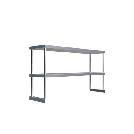 Empire Stainless Steel Double Over Shelf 1200mm Wide - OSD-1248 Stainless Steel Over Shelves Empire   