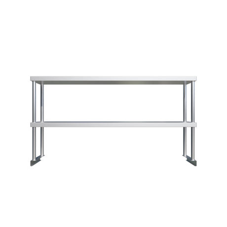 Empire Stainless Steel Double Tier Overshelf 1200mm | Commercial Kitchen Table Gantry | OSD-1248 Stainless Steel Over Shelves Empire