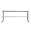 Empire Stainless Steel Double Tier Overshelf 1500mm | Commercial Kitchen Table Gantry | OSD-1500 Stainless Steel Over Shelves Empire