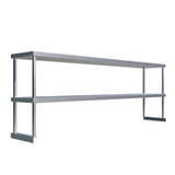 Empire Stainless Steel Double Over Shelf 1800mm Wide - OSD-1272 Stainless Steel Over Shelves Empire   