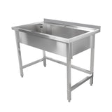 Empire Stainless Steel Extra Wide Single Pot Wash Catering Sink 1200mm | EMP-PW1200 Pot Wash Sinks Empire