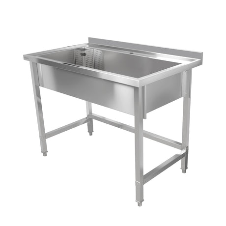 Empire Stainless Steel Extra Wide Single Pot Wash Catering Sink 1200mm | EMP-PW1200 Pot Wash Sinks Empire