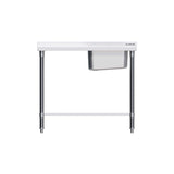 Empire Stainless Steel Single Bowl Sink 1000mm Wide Left Hand Drainer - EMP-SSWTS-1000L Single Bowl Sinks Empire   