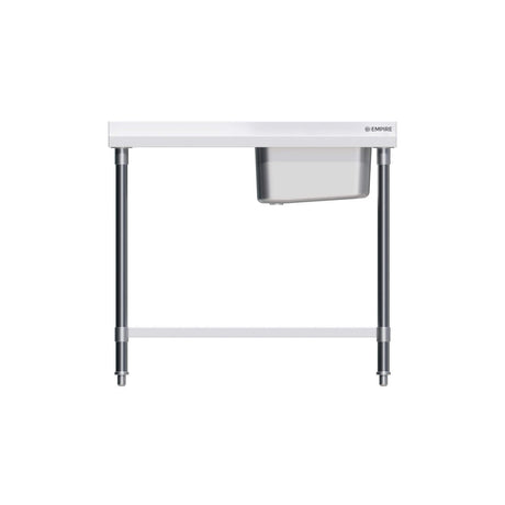 Empire Stainless Steel Single Bowl Sink 1000mm Wide Left Hand Drainer - EMP-SSWTS-1000L Single Bowl Sinks Empire   
