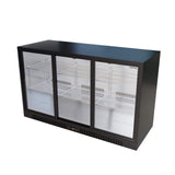 Empire Triple Door Bottle Cooler – B Energy Rated Low 835mm Height Sliding Door Commercial Back Bar Fridge | CL-320SC - Graded Item