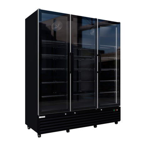 Empire Triple Door Upright Back Bar Bottle Cooler – Commercial Display Fridge | CL-1500W Upright Double Door Bottle Coolers Empire