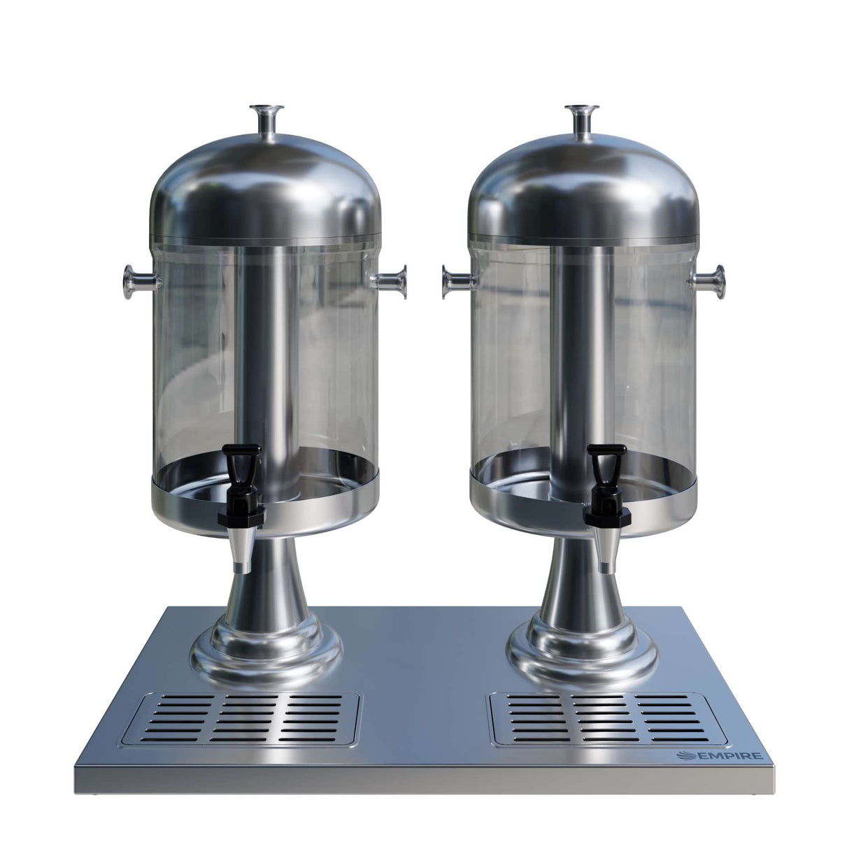 Empire Twin Head Chrome Juice Dispenser 2 x 8 Ltr - EMP-SJD08BB