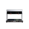 Empire Twin Lamp Heated Display Carvery with Heated Ceramic Glass Base GN 1/1 - EMP-DLHD Carvery Servery Units Empire   