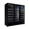 Empire Upright Display Freezer 1220L Triple Glass Door Commercial Black Interior | EMP-KDF-P1973TG-B Refrigeration Uprights - Triple Door Empire