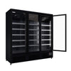 Empire Upright Display Freezer 1220L Triple Glass Door Commercial Black Interior | EMP-KDF-P1973TG-B Refrigeration Uprights - Triple Door Empire