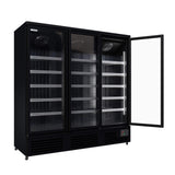 Empire Upright Display Freezer 1220L Triple Glass Door Commercial Black Interior | EMP-KDF-P1973TG-B Refrigeration Uprights - Triple Door Empire