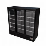 Empire Upright Display Freezer 1560L Triple Glass Door Commercial Black Interior | EMP-1780FB Refrigeration Uprights - Triple Door Empire Supplies