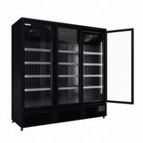 Empire Upright Display Freezer 1560L Triple Glass Door Commercial Black Interior | EMP-1780FB Refrigeration Uprights - Triple Door Empire Supplies