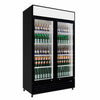 Empire Double Door Display Cooler Hinged – B Energy Rated Commercial Fridge with Merchandising Canopy | CL-690A - Graded Item